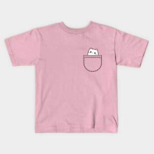 Kawaii cat in the pocket. Kids T-Shirt